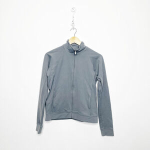 BEYOND YOGA x FILA On The Go Mock Neck Jacket gray full zip women's medium M